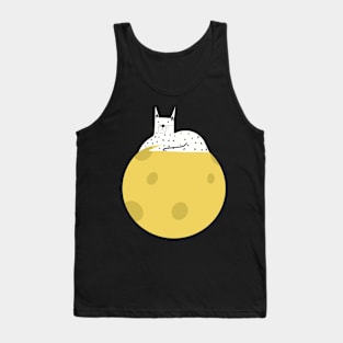 Dog in moon Tank Top